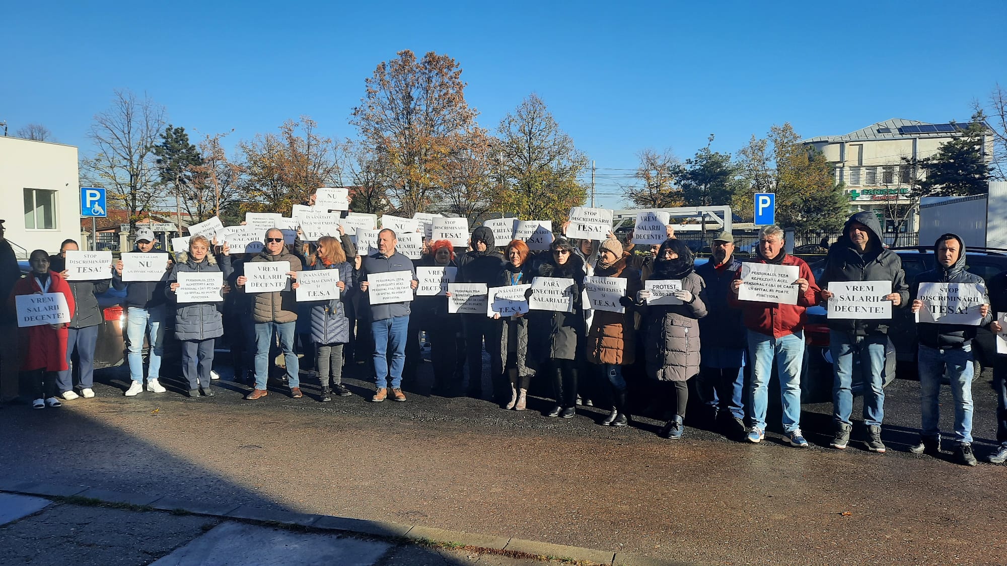 Ziua 3 de protest a personalului TESA din cadrul S.J.U. Buzău