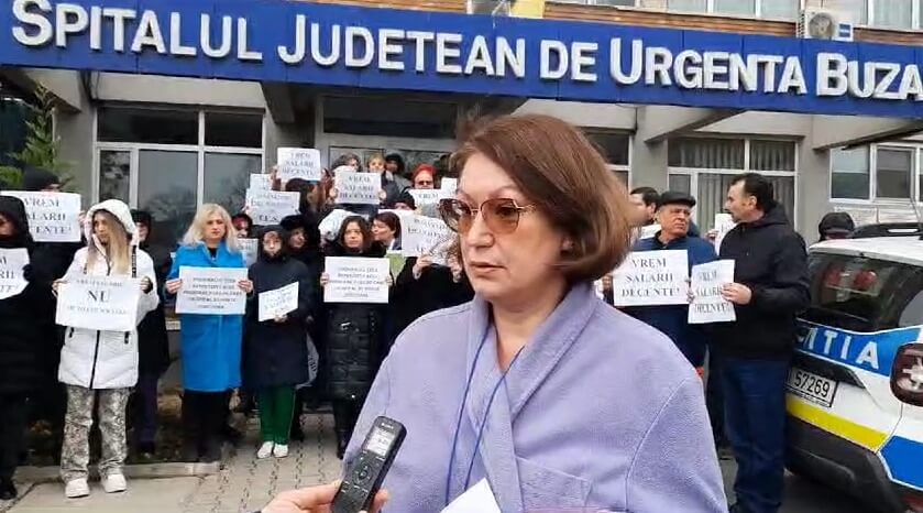 Continuă protestul personalului TESA din cadrul S.J.U. Buzău