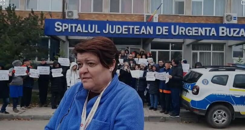 Continuă protestul personalului TESA din cadrul S.J.U. Buzău