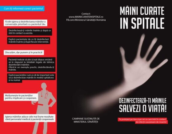 Campania M.S. „Mâini curate în spitale” ~ Dezinfectează-ți mâinile, salvezi o viață !