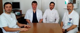 Dr. Dragoş Ionuţ Vicol, dr. Cătălin Constantin Bostan, dr. Alexandru Ilie, dr. Victor Ioniţă - Continuă intervenţiile chirurgicale laparoscopice în cazurile grave
