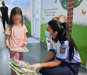 Educație rutieră pentru copiii internați în Spitalul Judeţean de Urgenţă Buzău