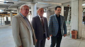 Vizită de lucru pe șantierul noului corp de clădire al Unității de Primiri Urgențe
