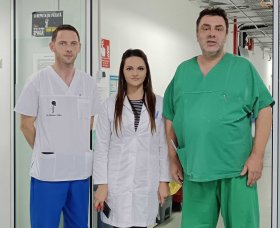 dr. Ștefan-Anișor Rotărescu, dr. Ana Maria Ene, dr. Bogdan Rotund - Intervenție neurochirurgicală complexă efectuată cu succes la Spitalul Județean de Urgență Buzău