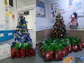 Bucurie pentru copiii internați la S.J.U Buzău, în pragul sărbătorilor de iarnă