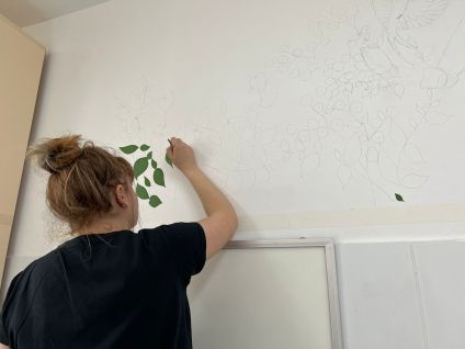 Pictură murală la Cabinetul de Ortopedie și Traumatologie