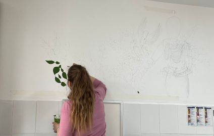 Pictură murală la Cabinetul de Ortopedie și Traumatologie