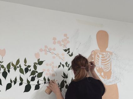 Pictură murală la Cabinetul de Ortopedie și Traumatologie