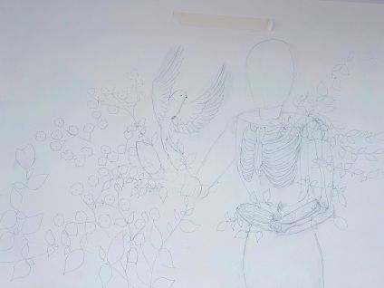 Pictură murală la Cabinetul de Ortopedie și Traumatologie