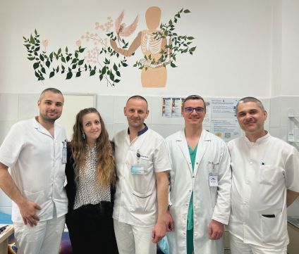 Pictură murală la Cabinetul de Ortopedie și Traumatologie