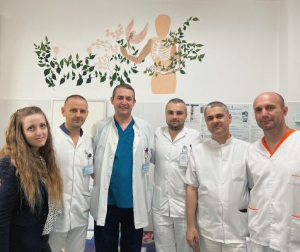 Pictură murală la Cabinetul de Ortopedie și Traumatologie