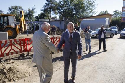 Vizită de lucru pe șantierul noului corp de clădire al Unității de Primiri Urgențe
