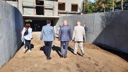 Vizită de lucru pe șantierul noului corp de clădire al Unității de Primiri Urgențe