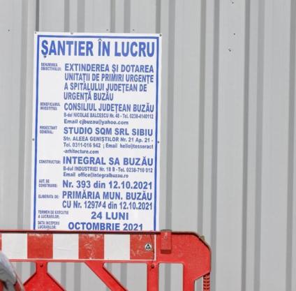 Vizită de lucru pe șantierul noului corp de clădire al Unității de Primiri Urgențe