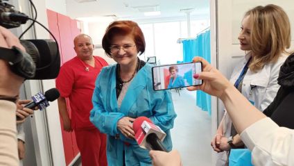 Vizită oficială la SJU Buzău, Prof. Univ. Dr. Cătălina Poiană, Președintele Colegiului Medicilor din România