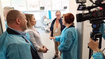 Vizită oficială la SJU Buzău, Prof. Univ. Dr. Cătălina Poiană, Președintele Colegiului Medicilor din România