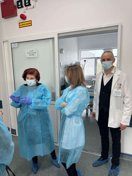 Vizită oficială la SJU Buzău, Prof. Univ. Dr. Cătălina Poiană, Președintele Colegiului Medicilor din România